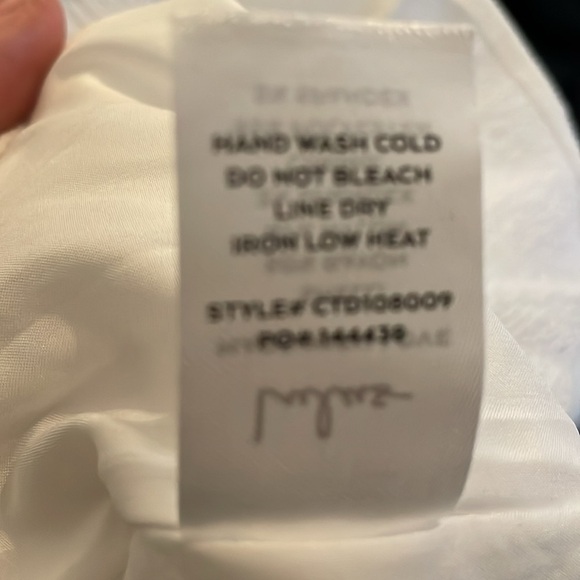 LULUS Lulu’s Effortless Ease White Tie-Strap Tiered Skater‎ Dress size Medium - Picture 12 of 14